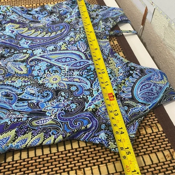 LASCANA Women's Strappy Back Paisley Dress Size 8 Feminine Preppy Sundress - Picture 11 of 12